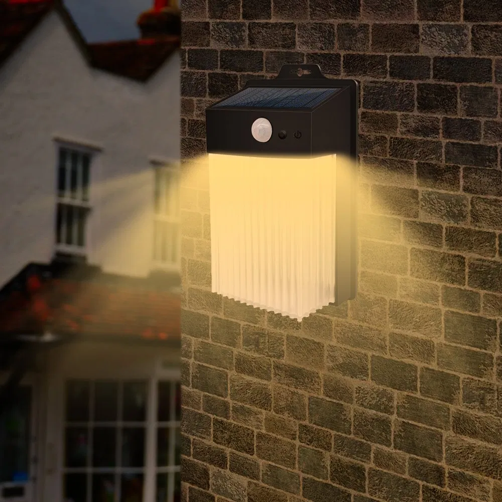 Outdoor Motion Sensor LED Wall Lamp Security Lantern Emergency Solar Garden Light