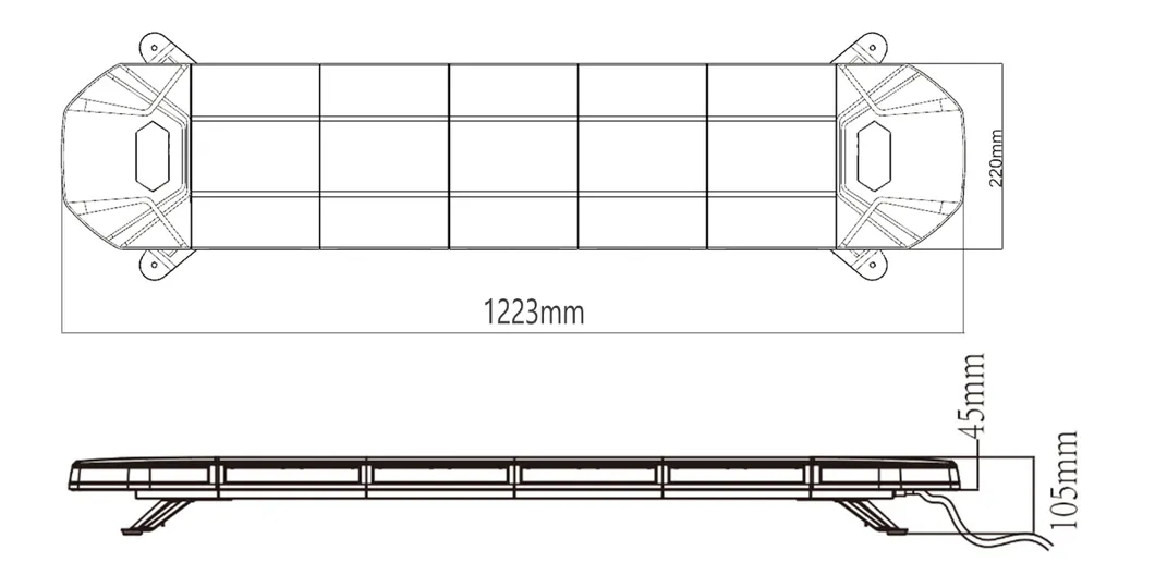 Emergency Light Bar Full View