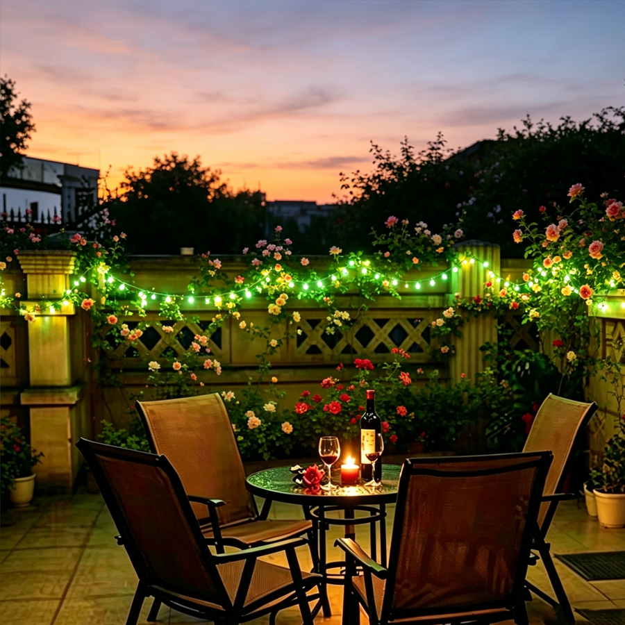 High Bright LED String Lights Weatherproof Green Wire Fairy String Lights Indoor Outdoor Garden Patio Christmas Decorative Light
