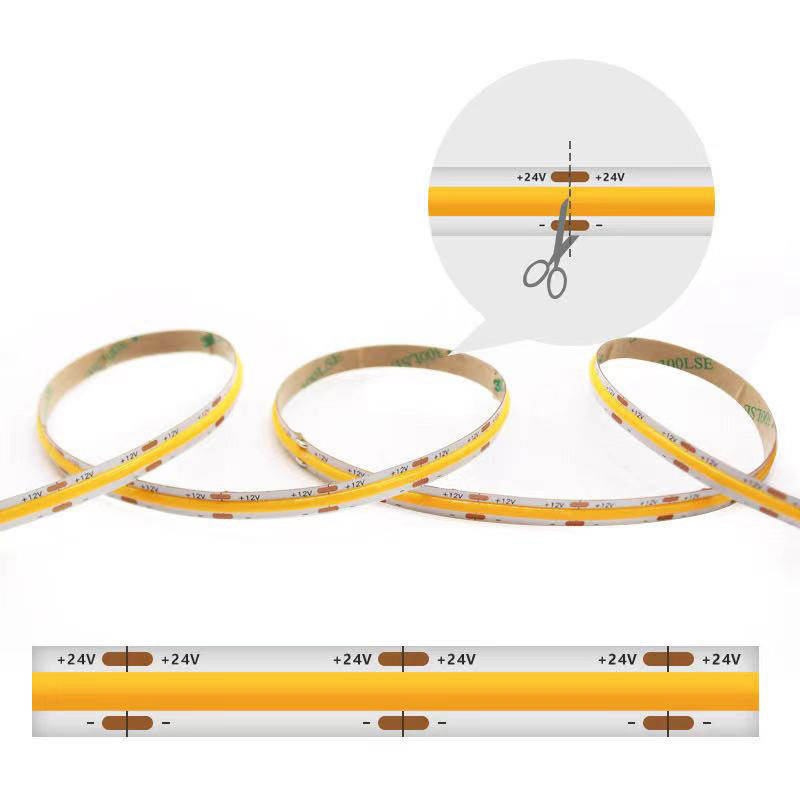 High-Quality 320 LEDs 12V/24V Flexible COB LED Strip Light