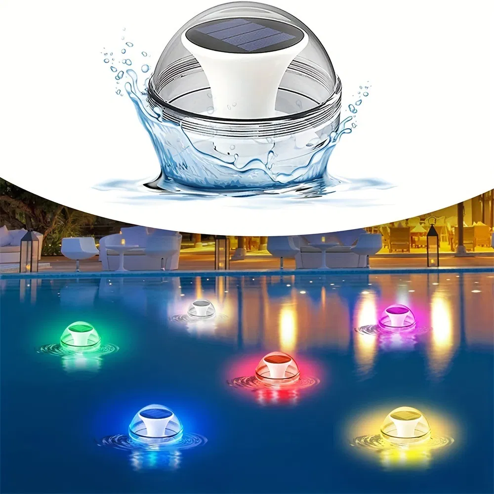 RGB Solar Floating Light Waterproof Outdoor Pond Night Light Layout Courtyard Pool Swimming Pool Beach Landscape Ball Lamp