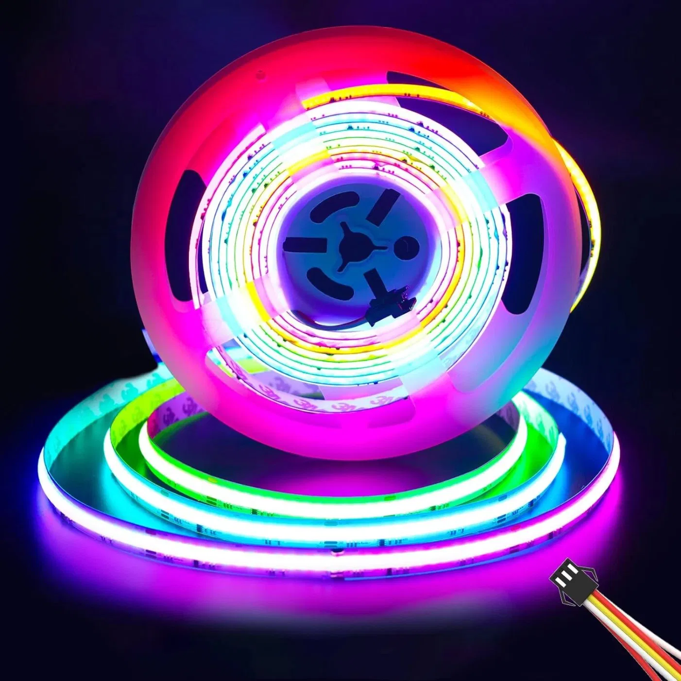 Outdoor LED Bulb String Lights RGBW Waterproof COB LED Strip Light