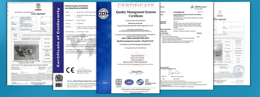 Certifications
