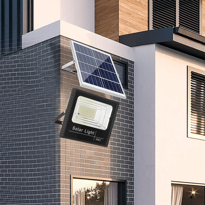 100W IP67 Waterproof Split Solar Light PIR Motion Sensor Wall Light Solar Lamp Outdoor Solar LED Flood Light for Countyard Garden