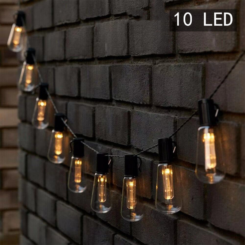 Edison Retro Nostalgic Papaya Solar LED Light Bulb Long String IP65 Waterproof for Outdoor Camping Garden Decor Small Spaces