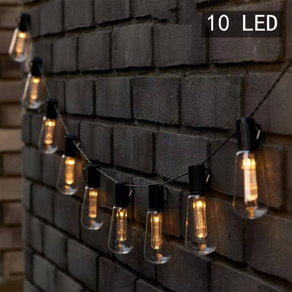 Shingel Solar Edison Light Bulb Retro Nostalgic Long String LED Light for Outdoor Camping Garden Decor IP65 Waterproof Small