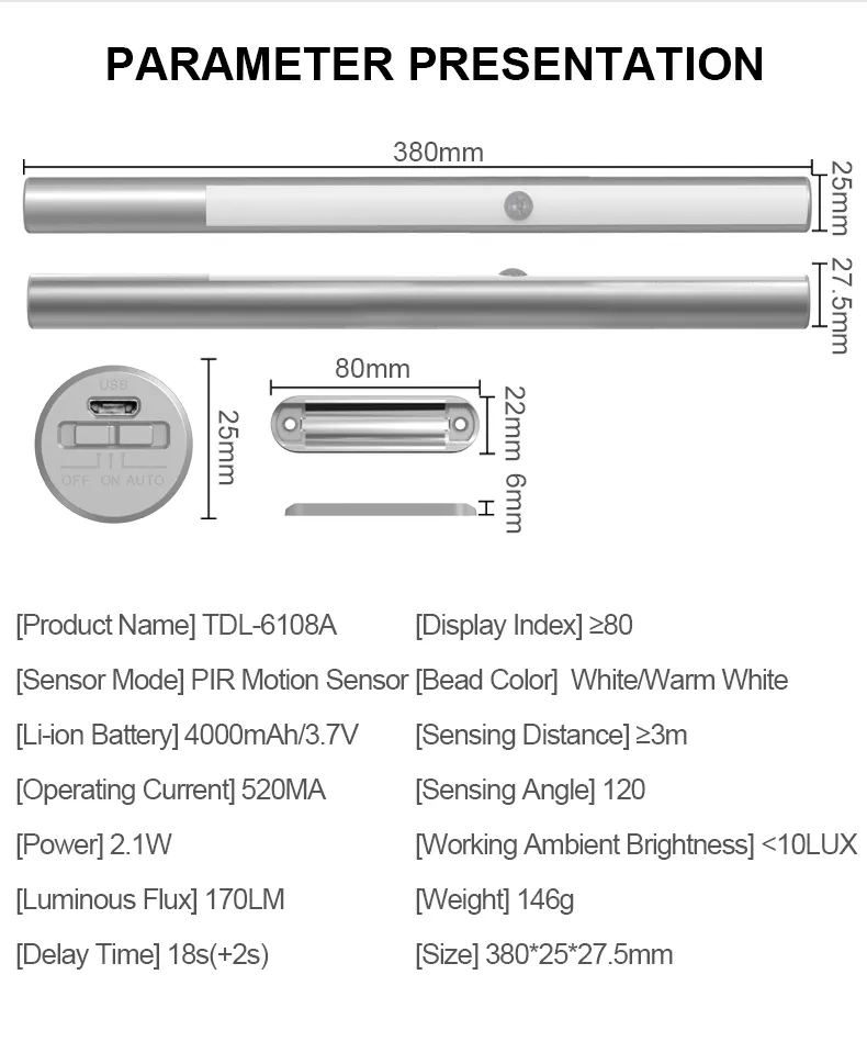 LED Light Dimension