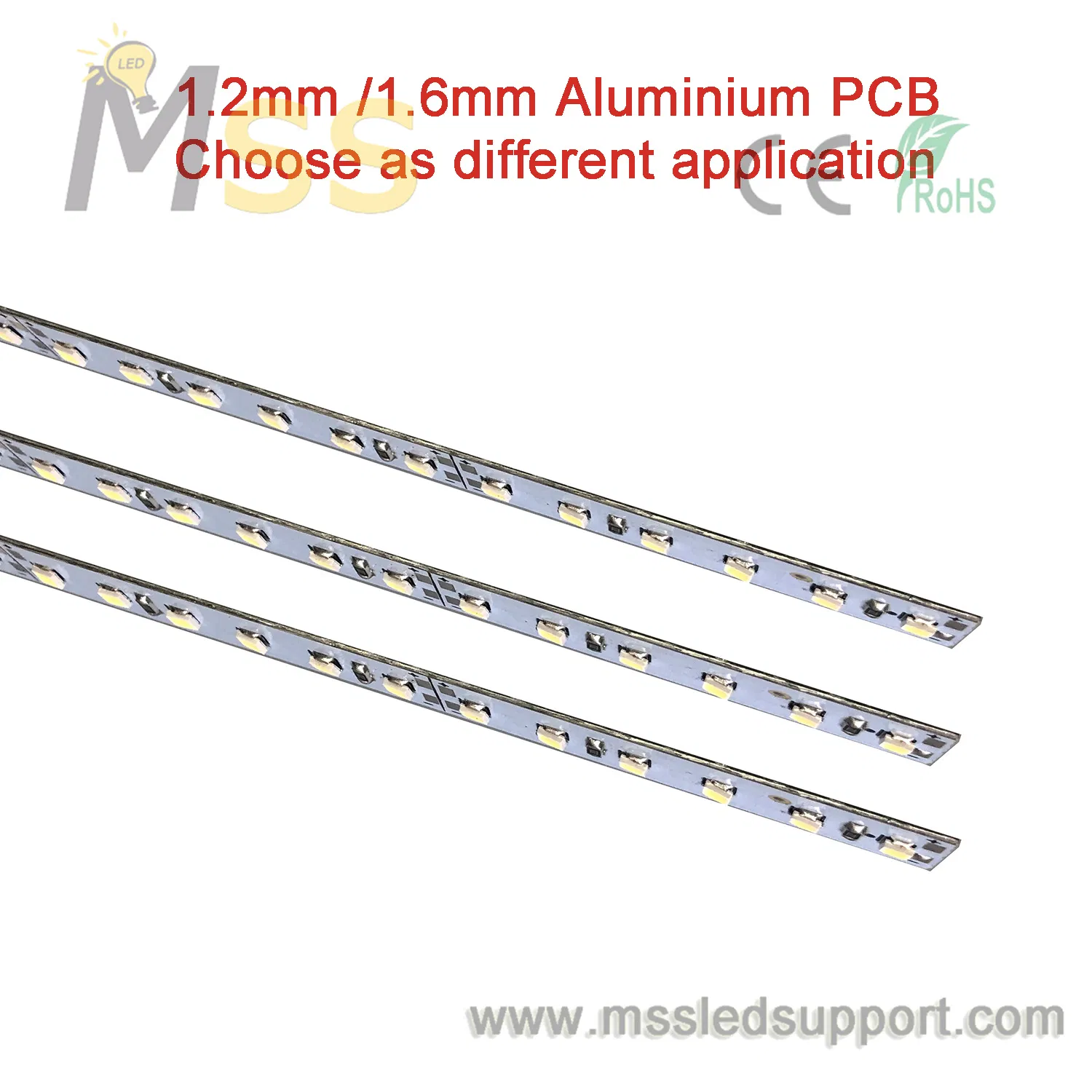 Hard Rigid 2835 5630 LED Strip DC12V 72LEDs 50cm 100cm LED Light Bar for Kitchen Under Cabinet Showcase