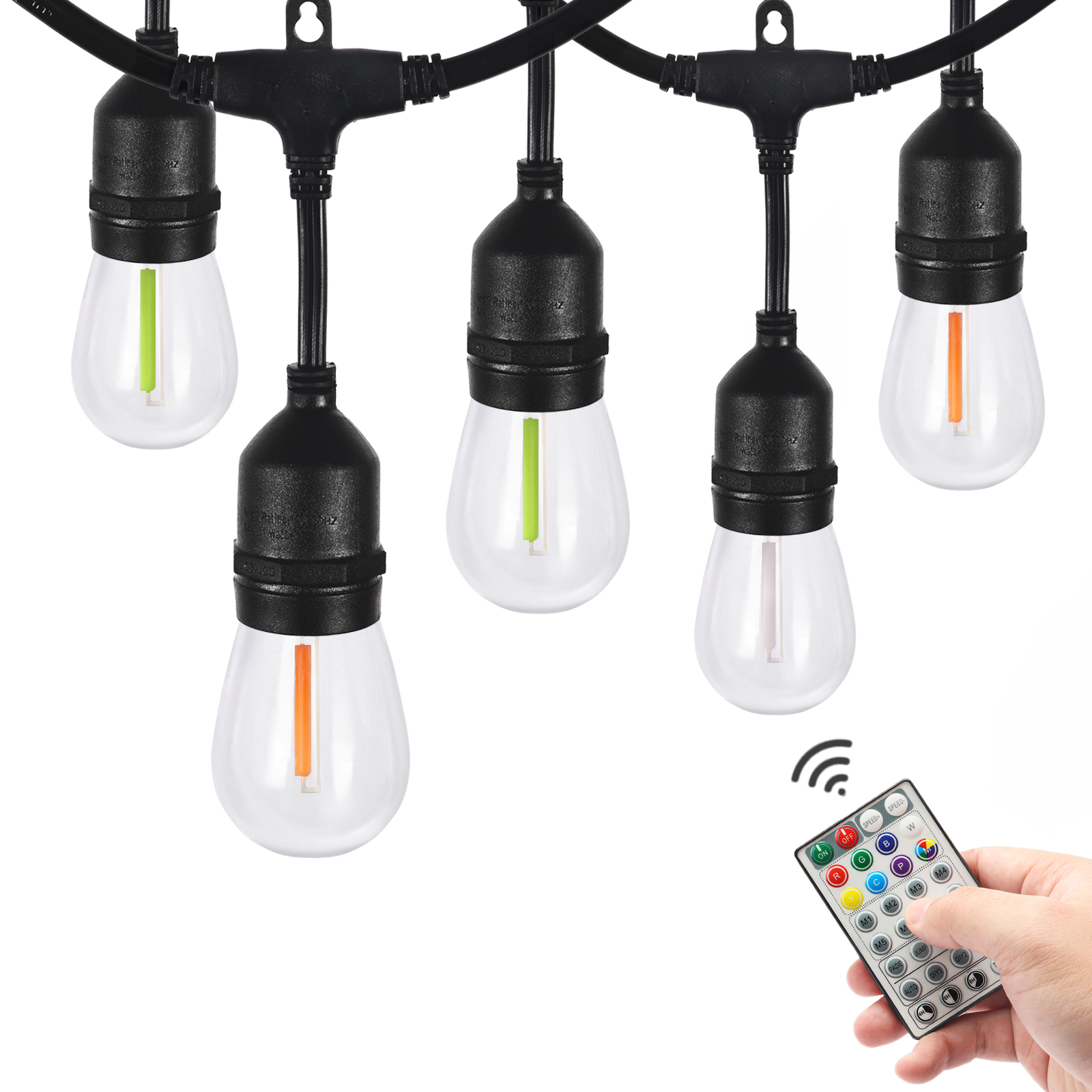 Deco S14 Vintage Edison Bulbs String Led String Light Waterproof Patio Solar Outdoor Led String Lights Outdoor Lights Out Door
