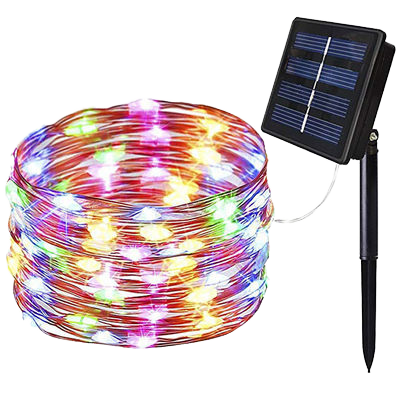 LED Solar String Fairy Light Waterproof Christmas Decoration for Outdoor Garden Wreath &amp; Tree Lighting for Streets