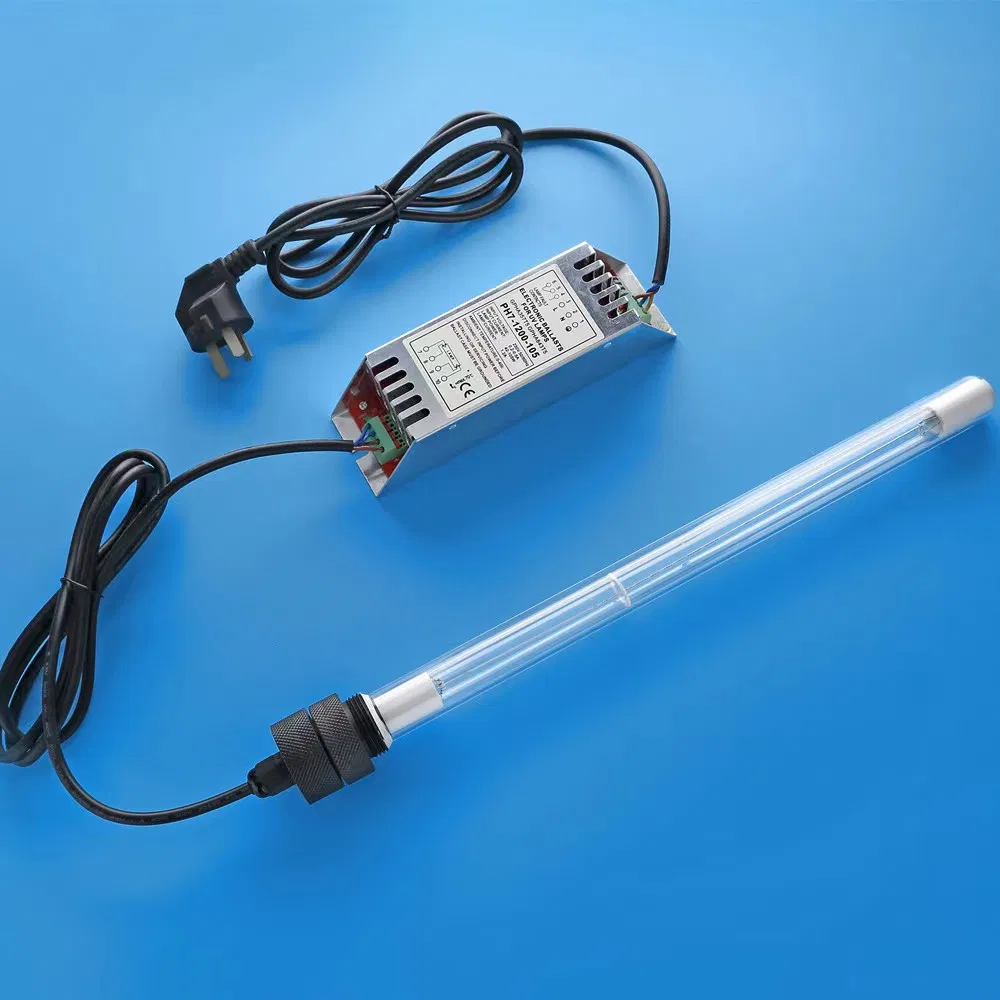 40W/20W/80W 254nm 185nm Ozone Sterilizer and Disinfecttion Submersible UV Lamp for Fish Tank and Koi