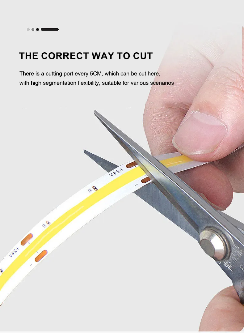 Flexible COB LED Strip Color Options