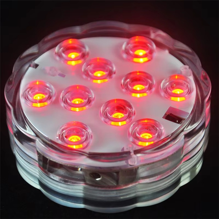 Flashing Pool Light RGB Remote Control Aquarium IP68 Waterproof Battery Operated Super Bright Fountain Submersible LED Lights