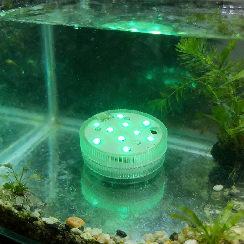 Rechargeable Underwater Submersible LED Lights RGB 13 Color IP65 Waterproof Pool Lights with Remote Control for Aquarium, Pond, Bathtub, Party Decor