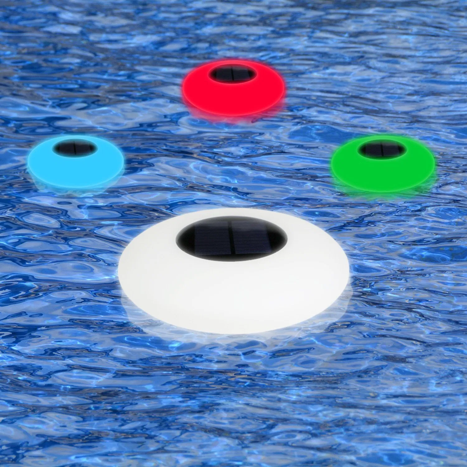 Solar LED Floating Light Colorful UFO Light Outdoor Waterproof Remote Control Lawn Light Pool Light