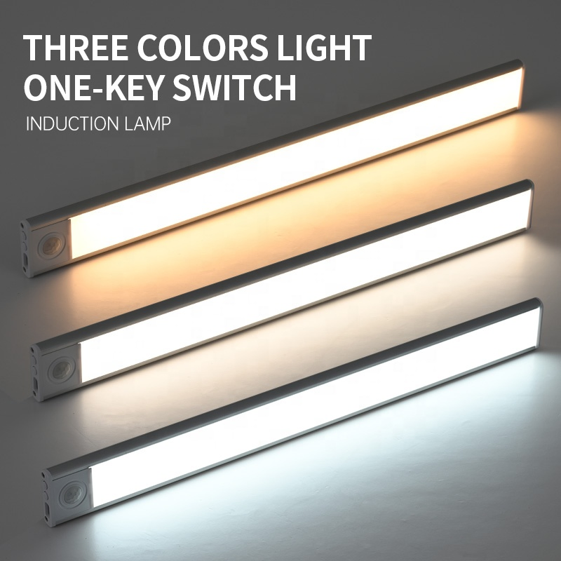 Ultra-Thin LED Motion Sensor Light Modern Design Aluminum Strip for Indoor Lighting for Kitchen Cabinets Closets Bathrooms