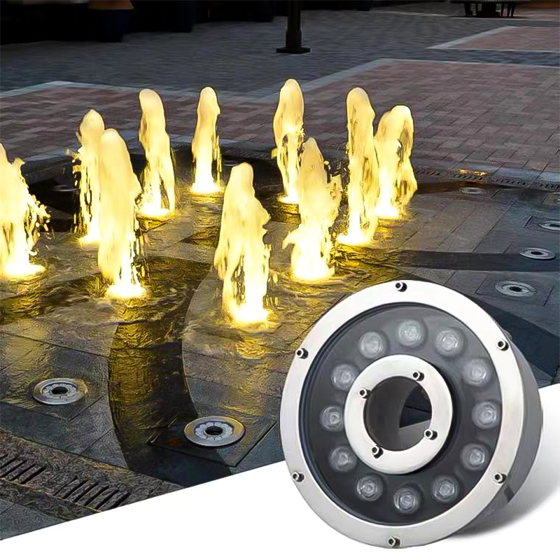 LED Fountain &amp; Gushing Spring Light, Waterproof Colorful Underwater Spotlight, Landscape Submersible Lamp for Pool, Fish Pond