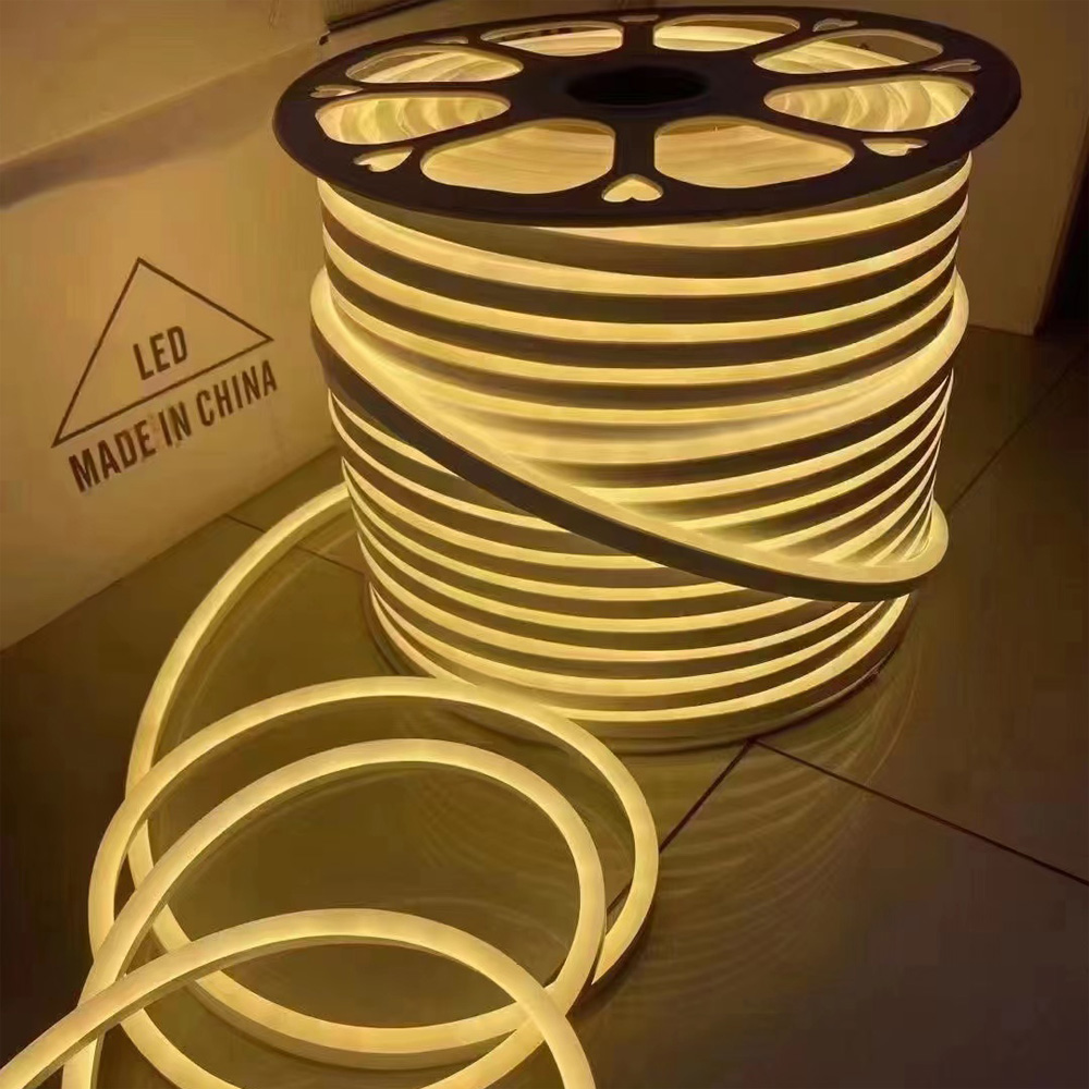 IP67 Linear Banda Led Neon 220v Smd2835 Cuttable Outdoor Led Rope Lights Dome 8x16mm Neon Rope Light Led Neon Flexible
