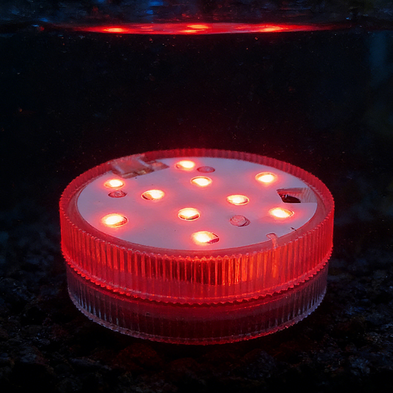 Rechargeable Underwater Submersible LED Lights RGB 13 Color IP65 Waterproof Pool Lights with Remote Control for Aquarium, Pond, Bathtub, Party Decor