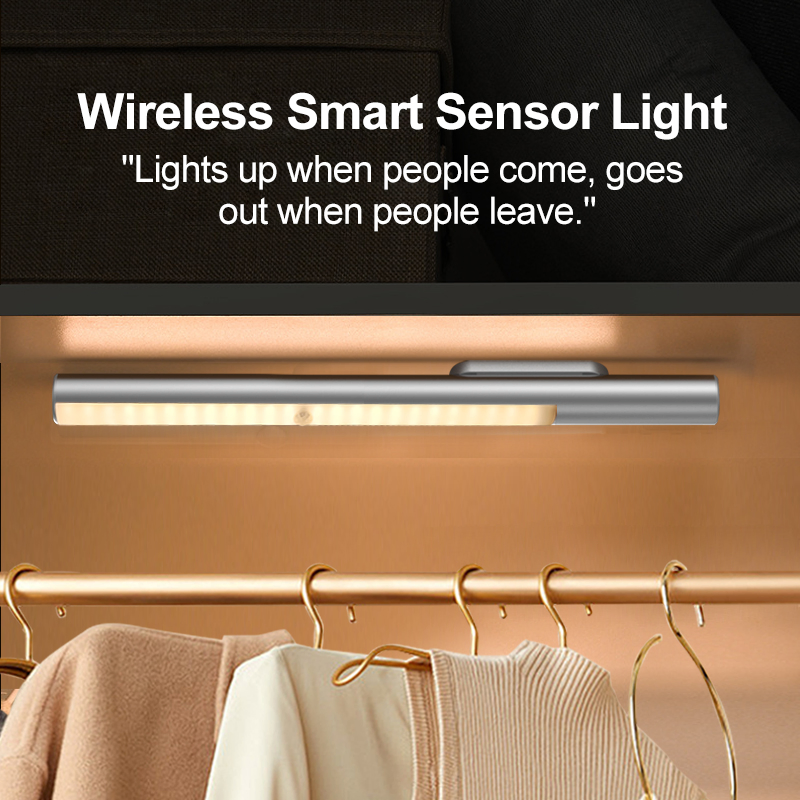 LED Closet Light Battery Operated Super Bright Wireless Under Cabinet Lighting 4000mAh