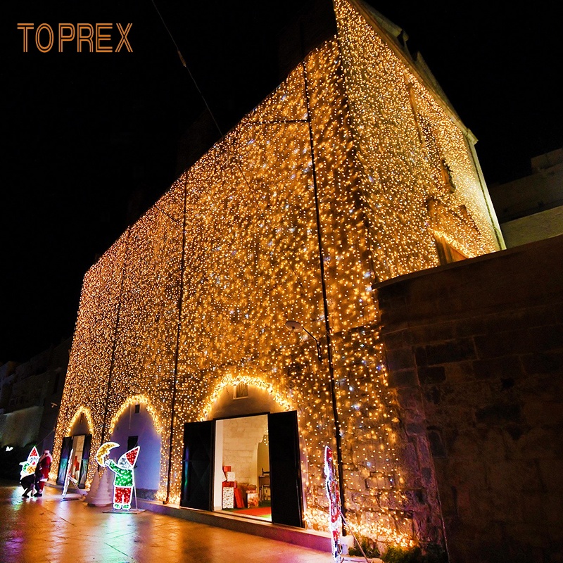 Outdoor10M Rubber Cable Blister Ip68 Led String Lights Les Guirlandes Lumineuses for House Christmas Festival Street Decoration
