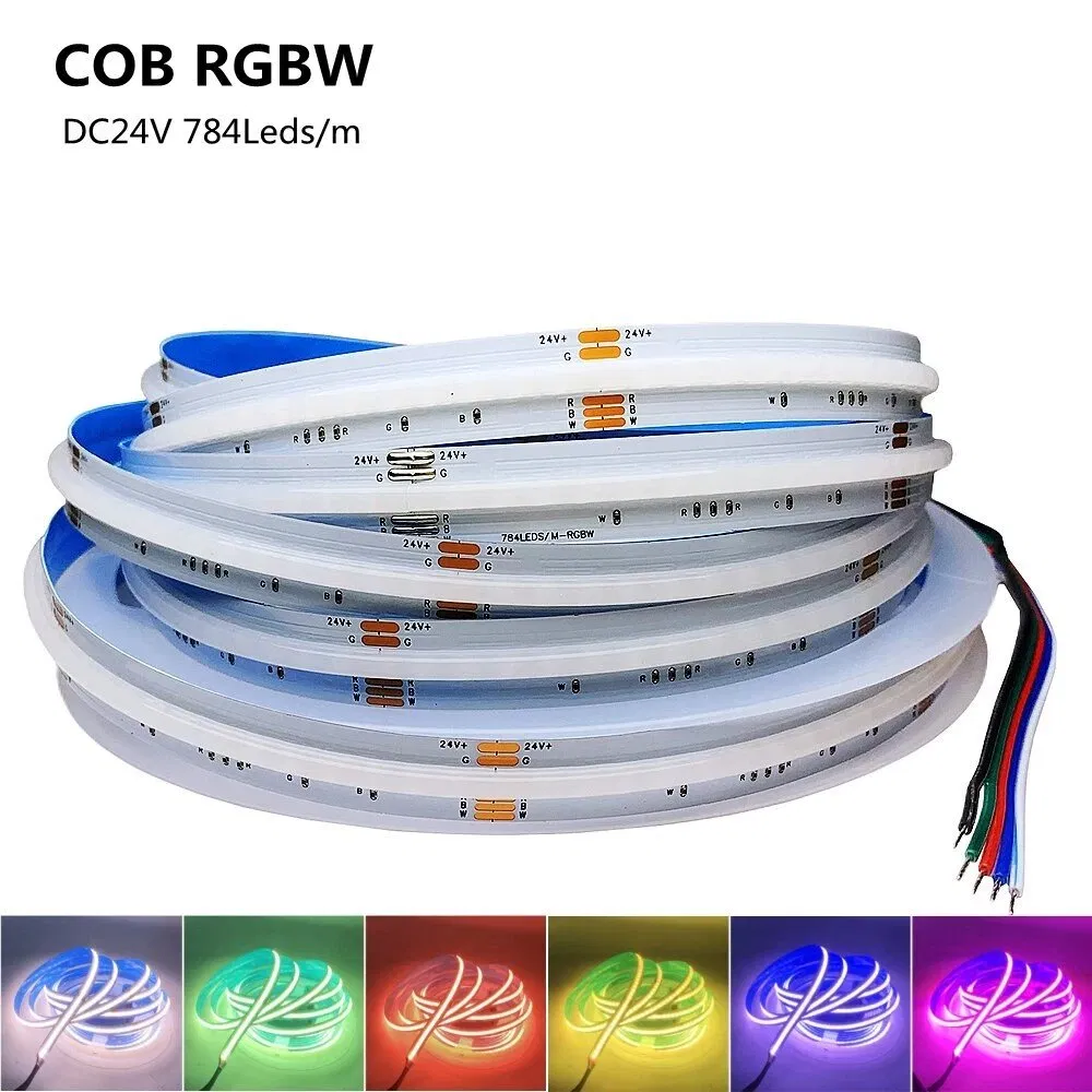 Outdoor Patio LED String Lights Waterproof RGBW COB LED Strip Light