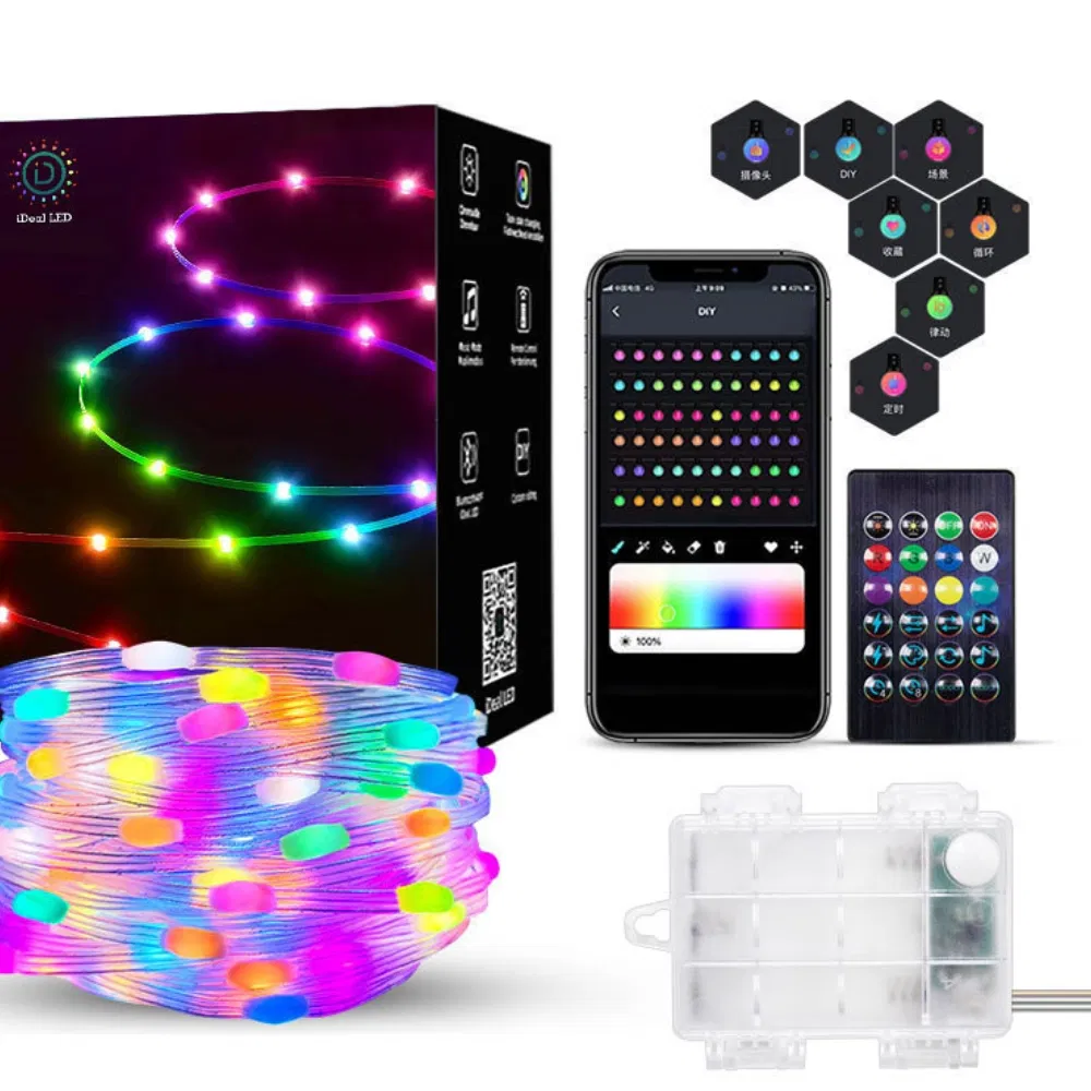 WiFi LED Fairy Smart String Lights for Indoor Outdoor Decoration Mi27089