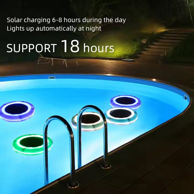 Pool Lamp IP68 Waterproof Solar Pool Floating Light Outdoor LED Swimming Pool Lights