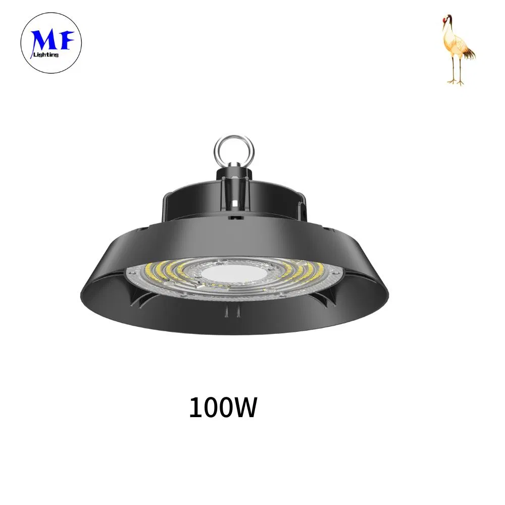 IP65 Waterproof Ceiling Mount 100W 150W 200W 240W 300W Emergency Kit Motion Sensor LED Highbay Light for Supermarket Indoor Recreational Facility Center Factory