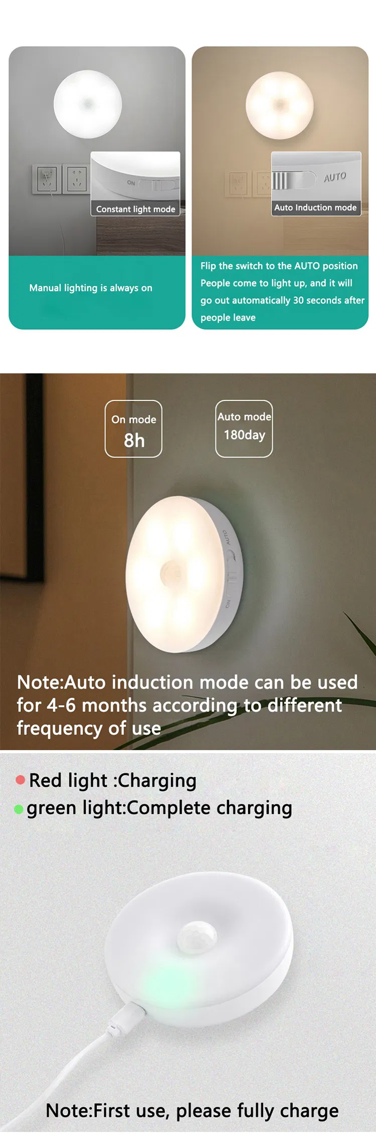 Inductive PIR Lamp
