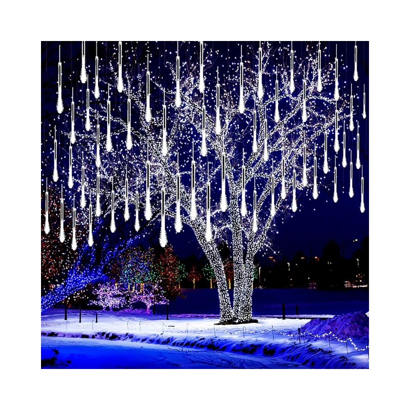 LED Meteor Shower String Light 30 CM Waterproof LED Decoration Garland Outdoor Garden Christmas Tavern IP55 AC 110V 220V