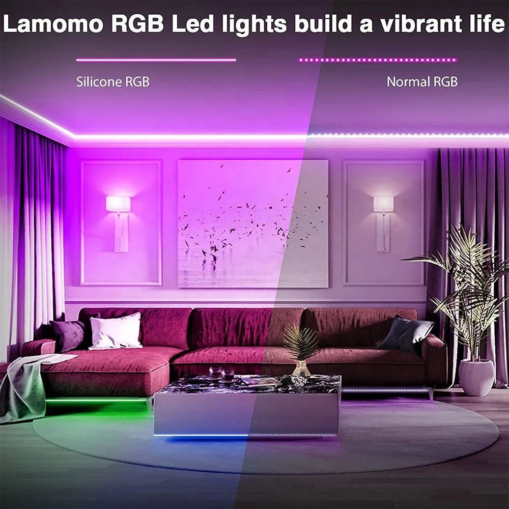 Music Sync Light Strip Work Lamp, Smart Rgbic LED Neon Strip Lights