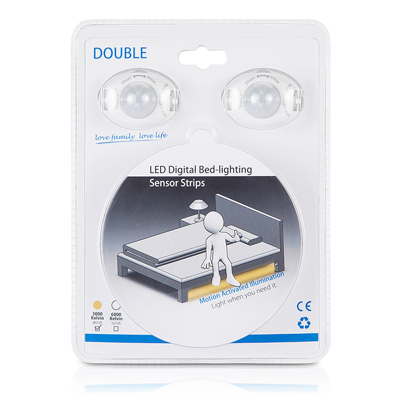 Linkable PIR Motion Sensor Indoor LED Linear Strip Under Cabinet Tube Light for Furniture / Wardrobe / Closet / Kitchen / Showcase