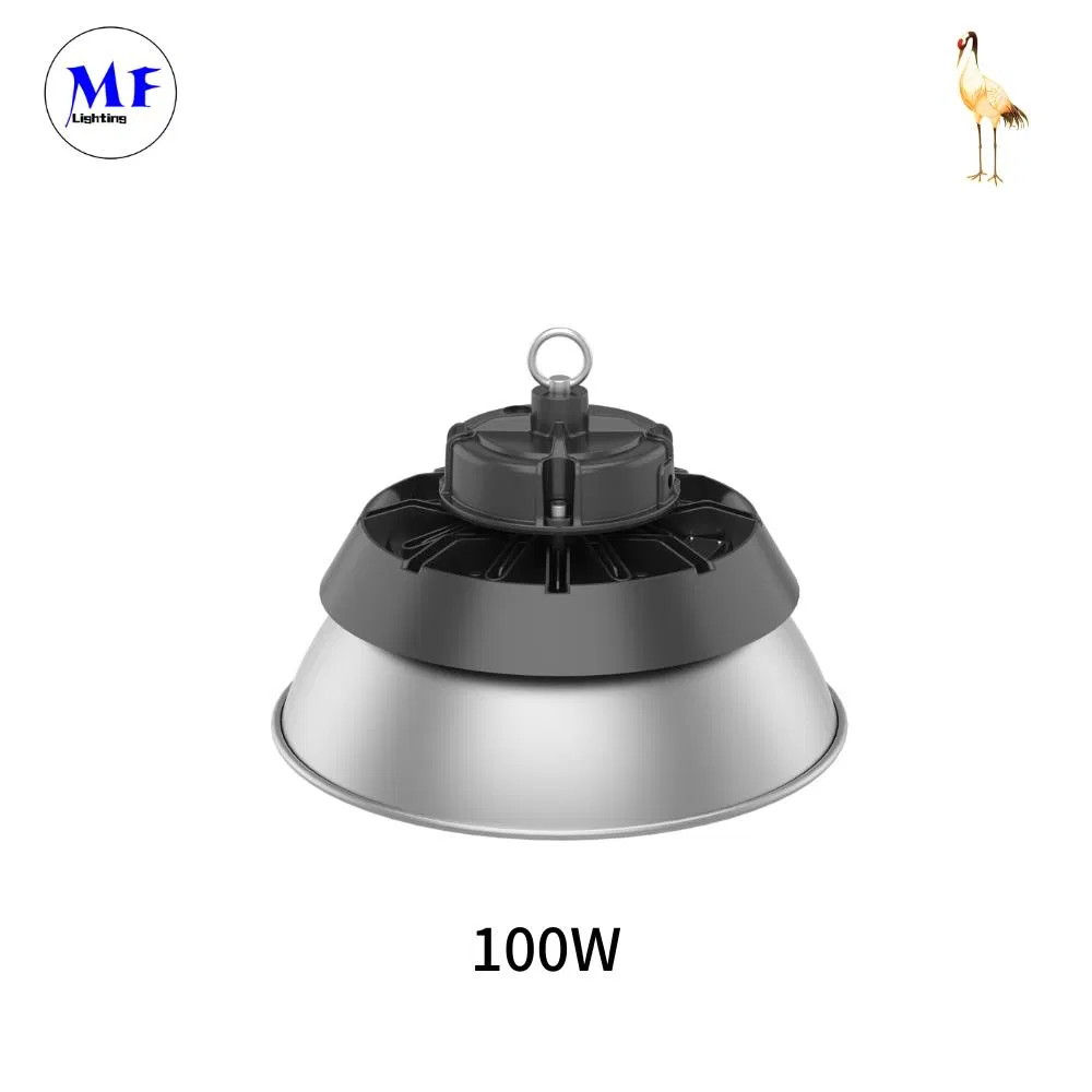 IP65 Waterproof Ceiling Mount 100W 150W 200W 240W 300W Emergency Kit Motion Sensor LED Highbay Light for Supermarket Indoor Recreational Facility Center Factory