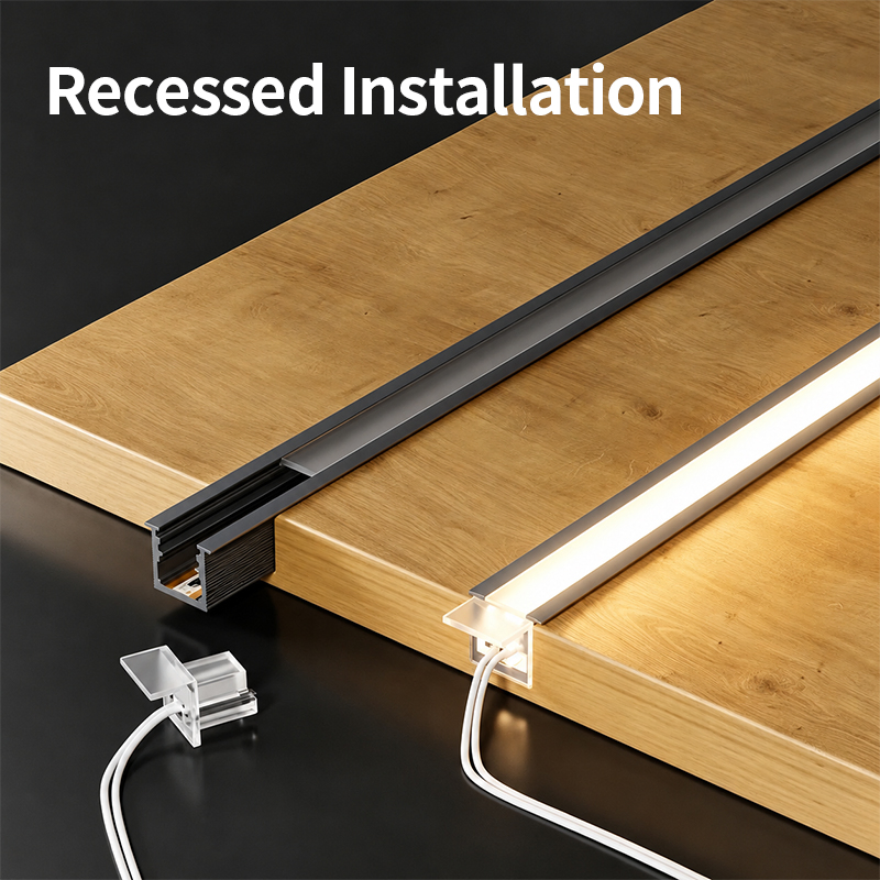 Wholesale Recessed Aluminum Frame Light Thin LED Lamp Weld-Free LED Cabinet Light Bar for Home Decoration