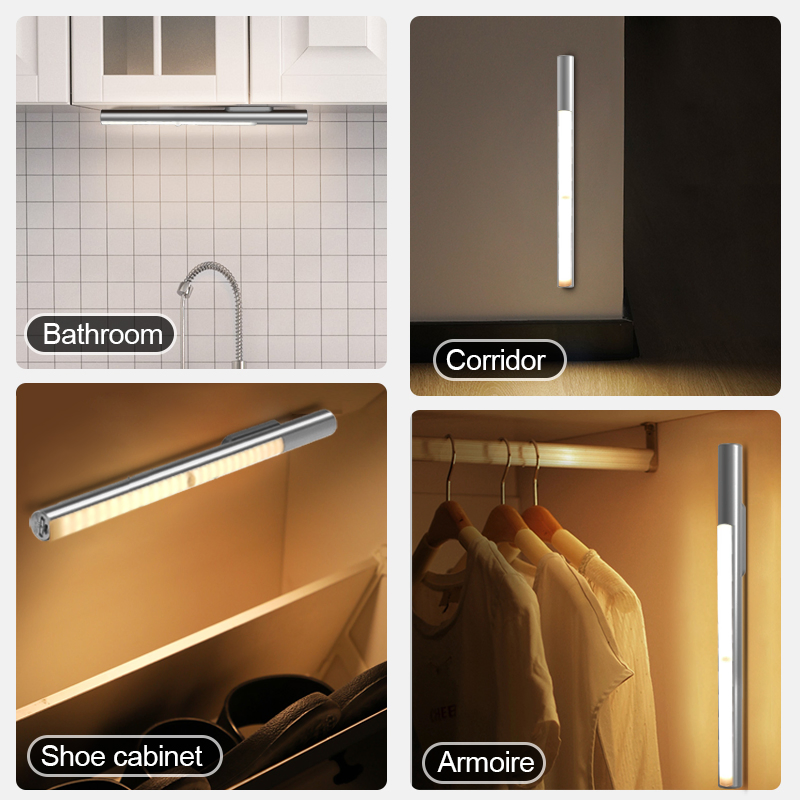 LED Closet Light Battery Operated Super Bright Wireless Under Cabinet Lighting 4000mAh