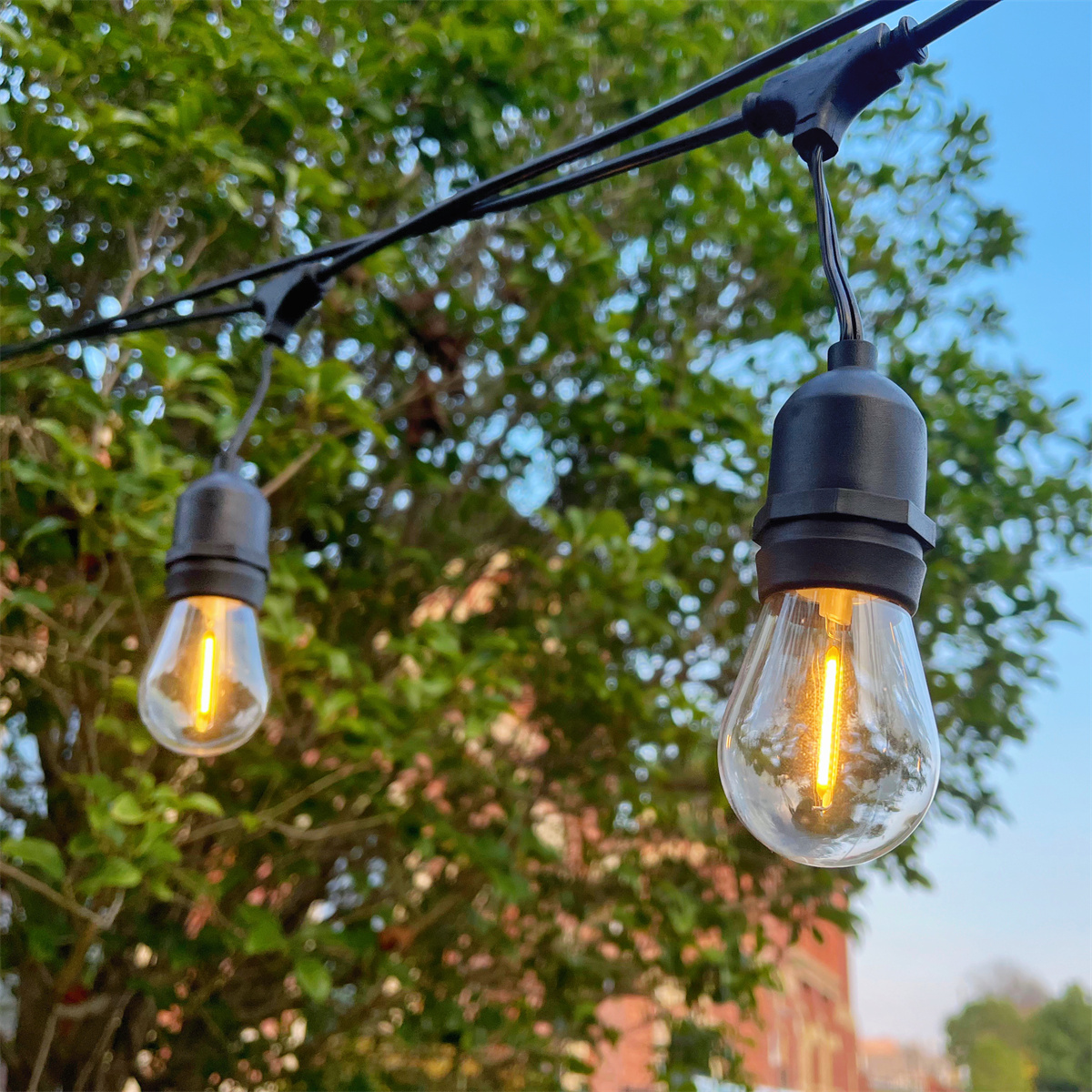 Shatterproof Waterproof Edison 10m 48ft/15m S14 Holiday Garden Garland Patio Cafe Decor Outdoor LED Festoon String Light