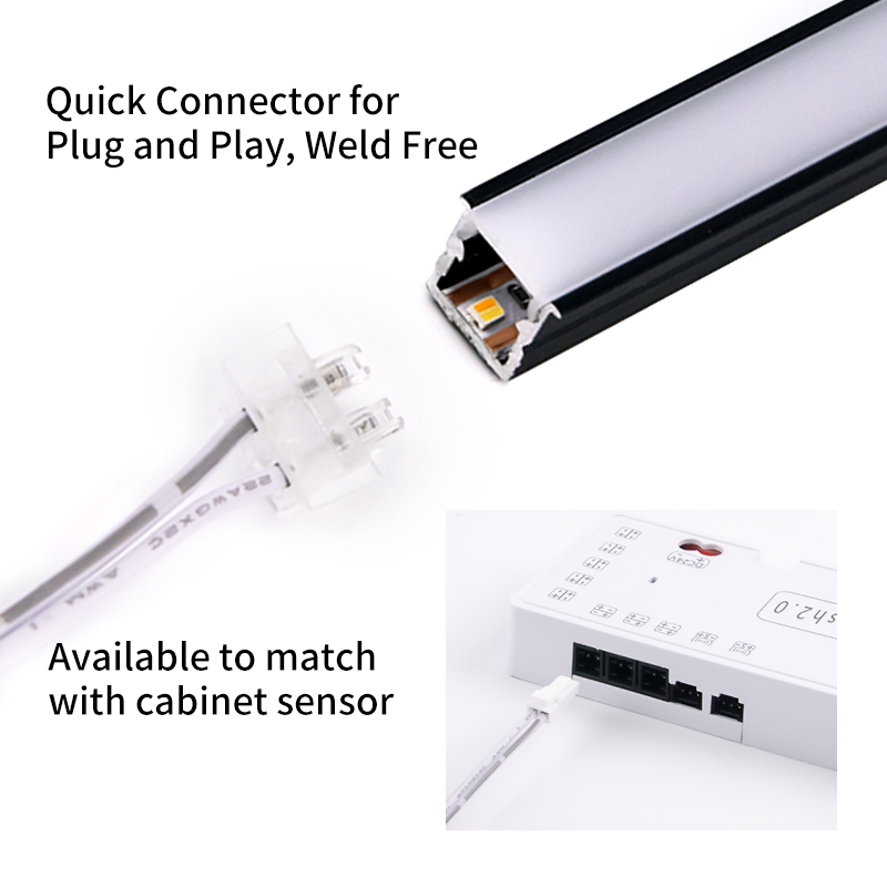 Wholesale Recessed Aluminum Frame Light Thin LED Lamp Weld-Free LED Cabinet Light Bar for Home Decoration