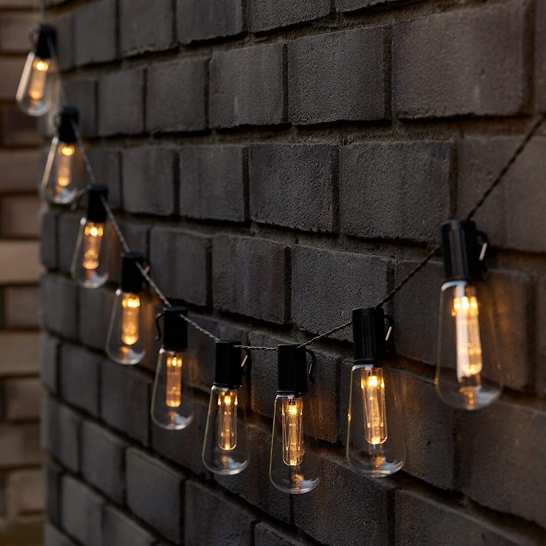 Solar Outdoor Vintage Edison Bulb String Lights IP65 Waterproof for Outdoor Event, Camping and Festival Decor