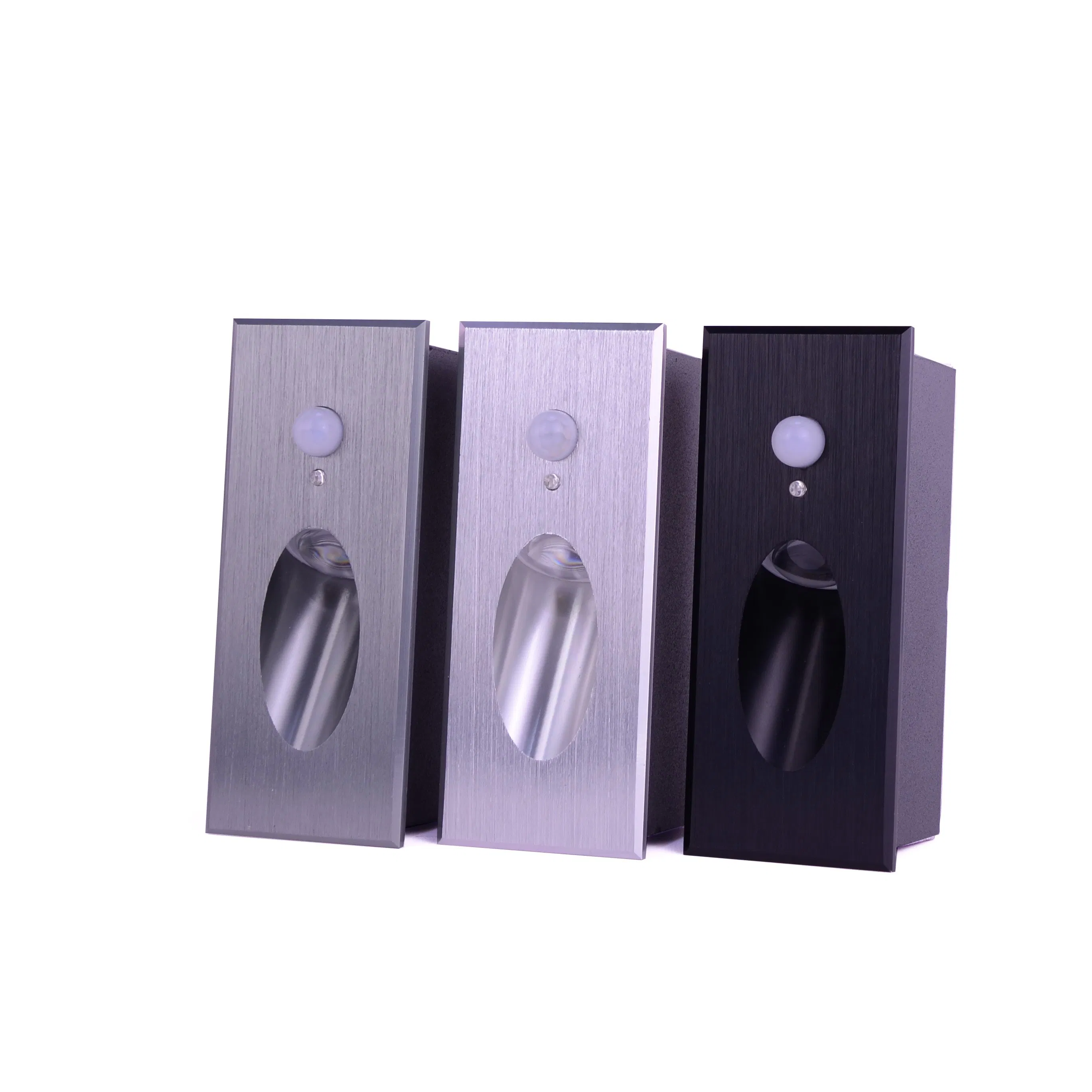 Indoor and Outdoor Light Sensing and Motion Sensor LED Wall Lamp Foot Lamp Hallway Corridor Stair Step Bedroom Smart Night Light