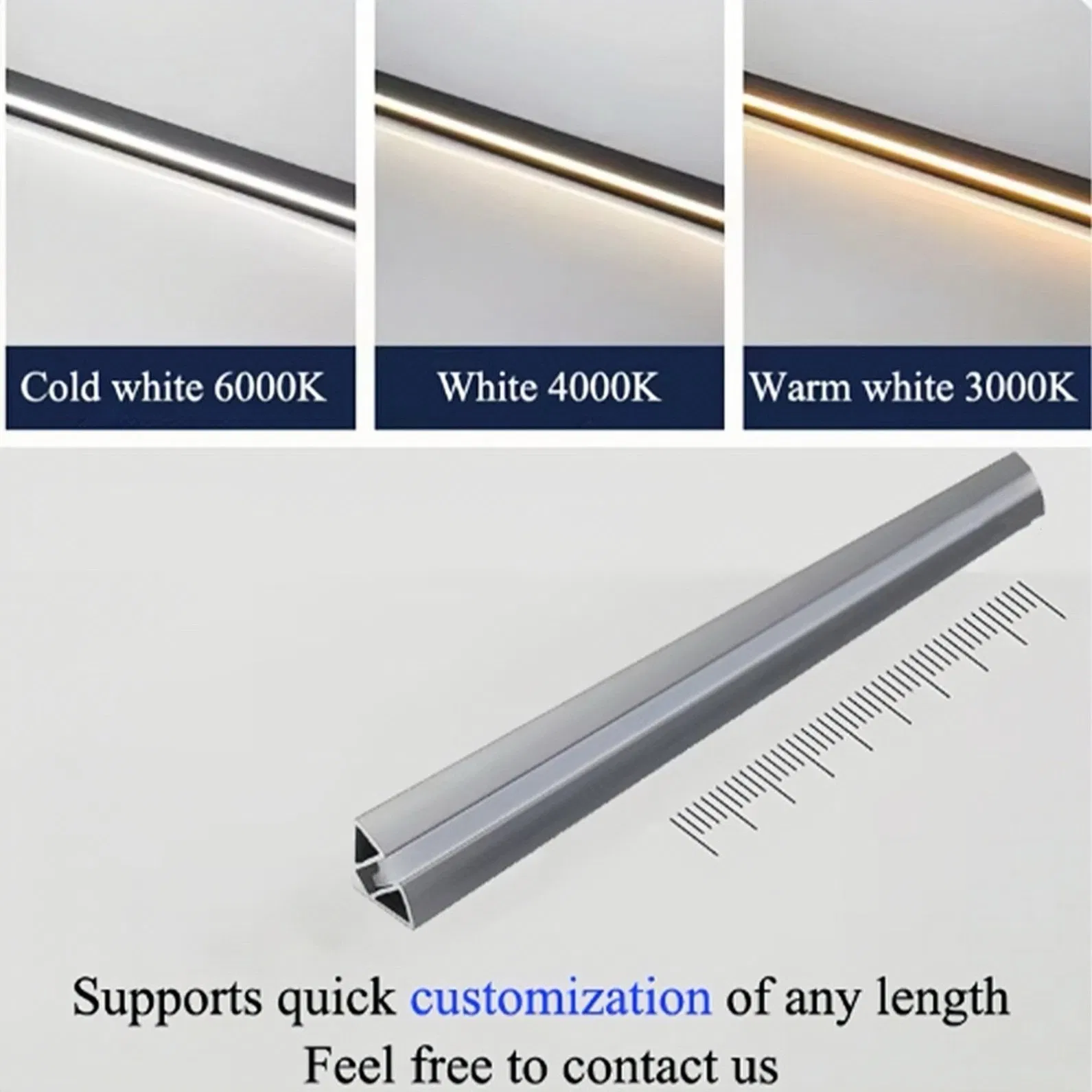 Energy-Efficient 12V LED Triangle Light Bar for Cabinets