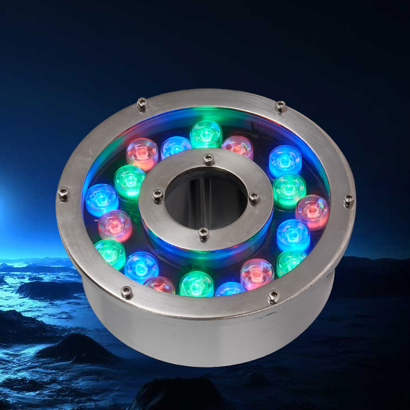RC IP68 Waterproof Fountain Light Multi Color Submersible LED Underwater Light for Fish Tank Pond Swimming Pool Spa Party Park