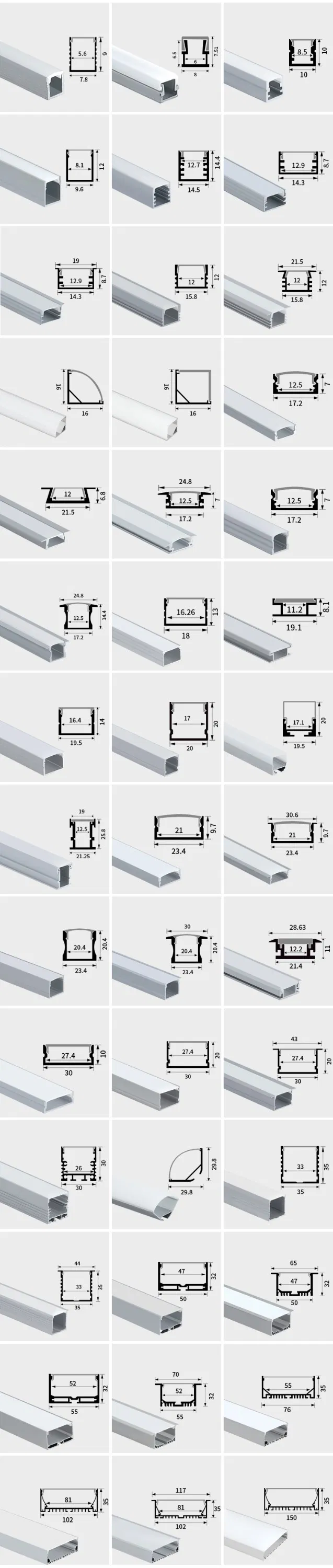 Full Range of LED Profiles