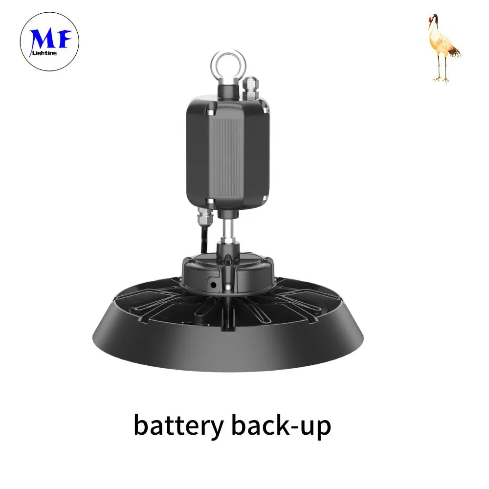 IP65 Waterproof Ceiling Mount 100W 150W 200W 240W 300W Emergency Kit Motion Sensor LED Highbay Light for Supermarket Indoor Recreational Facility Center Factory