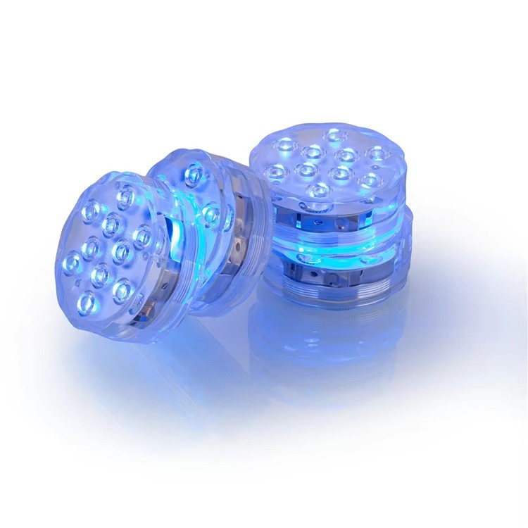 Flashing Pool Light RGB Remote Control Aquarium IP68 Waterproof Battery Operated Super Bright Fountain Submersible LED Lights