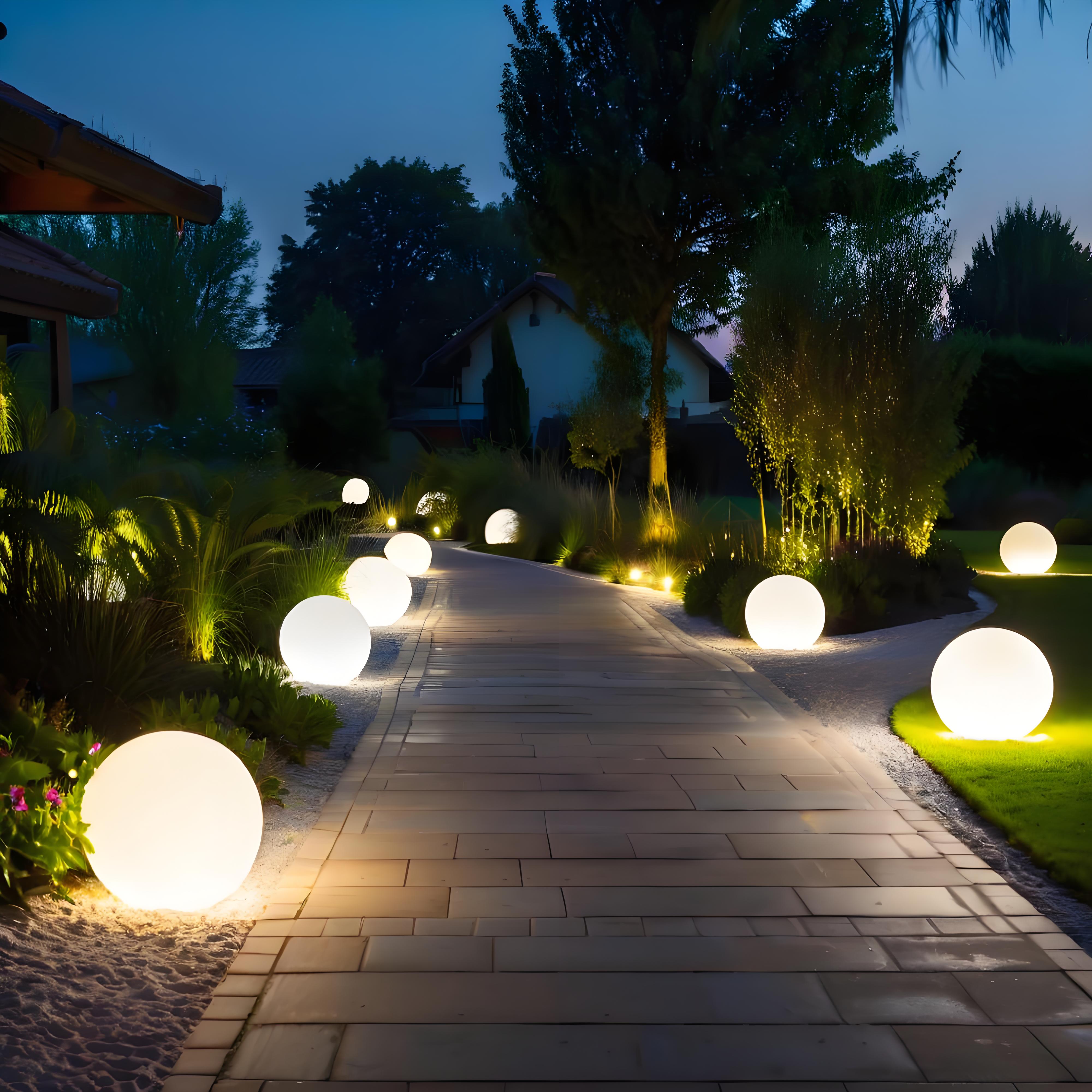 Waterproof IP65 Rechargeable Led Color Changing Solar Ball LED Decorative Light For Outdoor Garden Beach