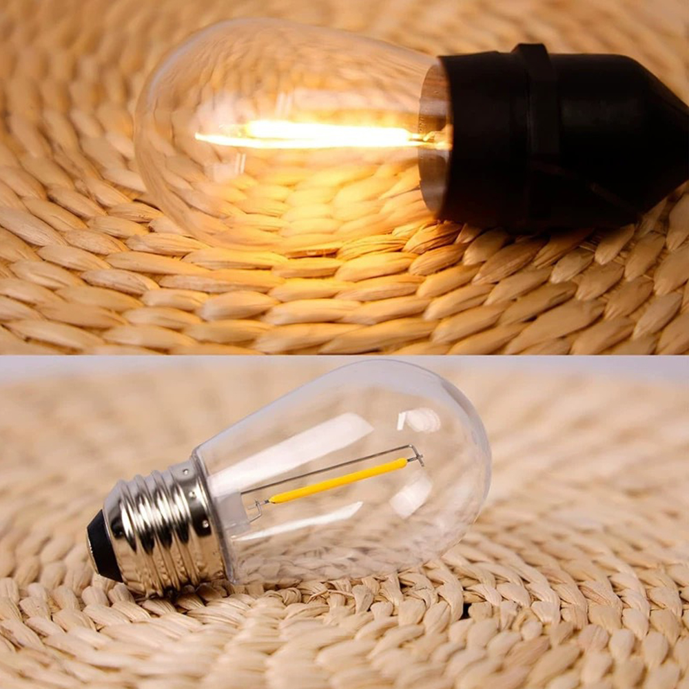 5M S14 Plastic LED Outdoor Solar Running String Light for Christmas Wedding Party Event and Garden Decorative Lighting