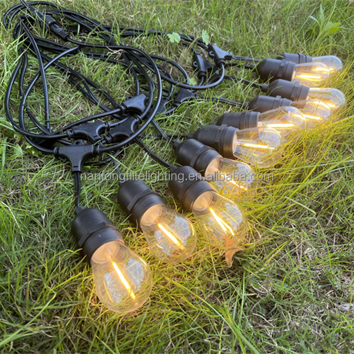10m 15m 20m S14 LED String Lights E27 Waterproof Outdoor Garland Patio Party Light