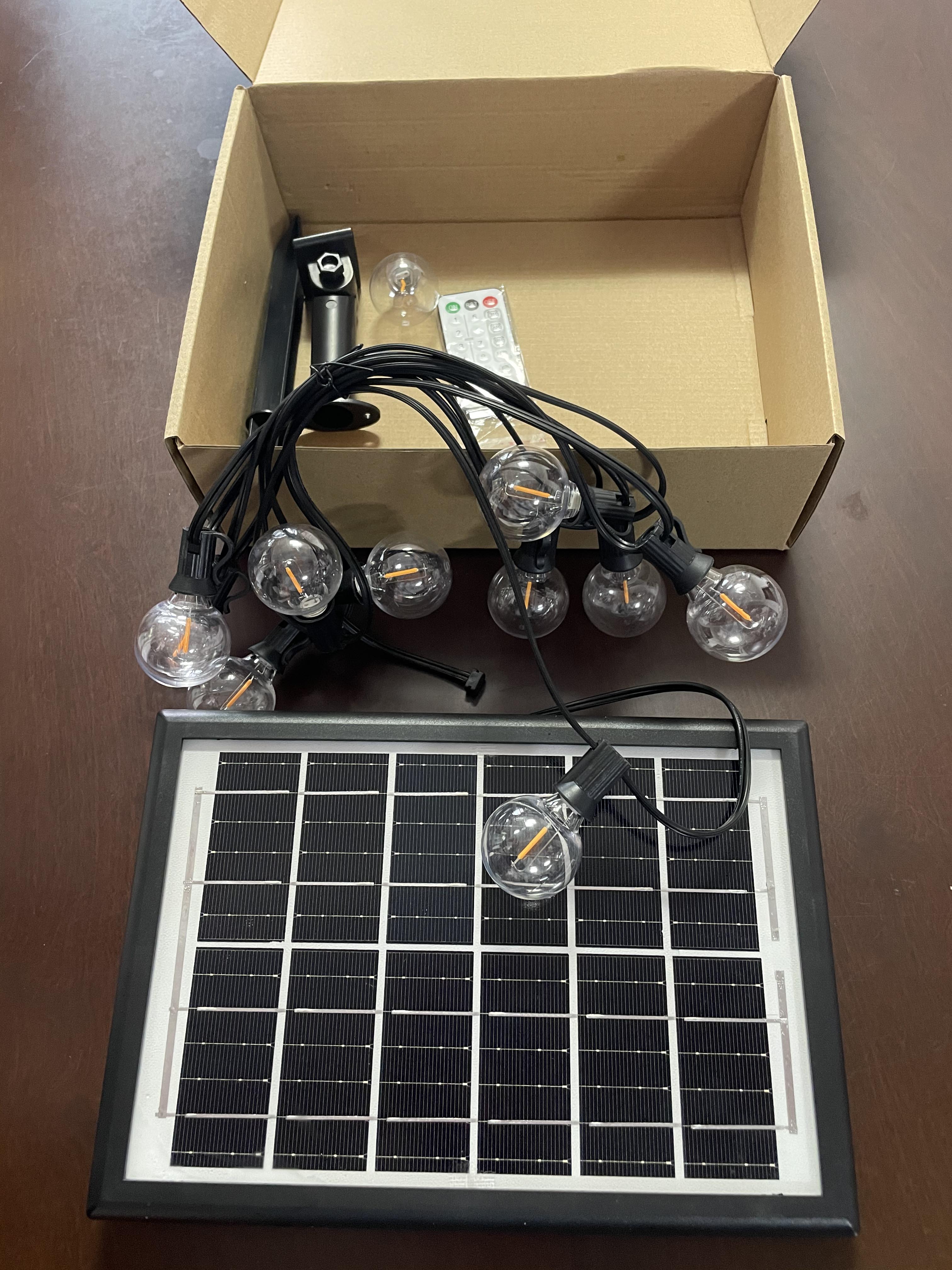 Retro Lamp Vintage Industrial Edison Globe Led Bulb High Powered Solar String Lights Wedding Camping Customized Garland Decor