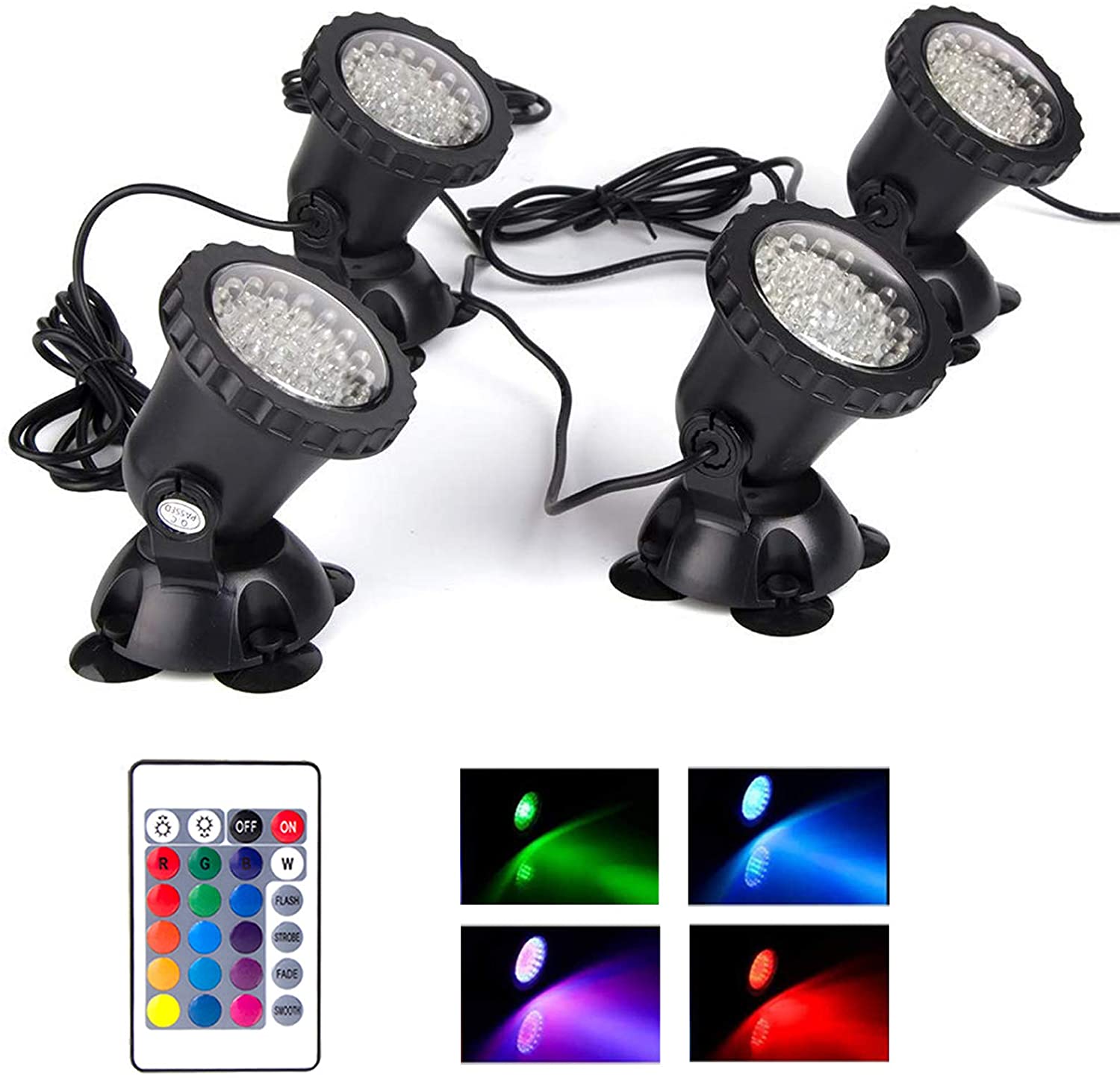 skynuo Outdoor Water Fountain Equipment Lamp Water Fountain Light LED Underwater Submersible Aquarium Spot Light